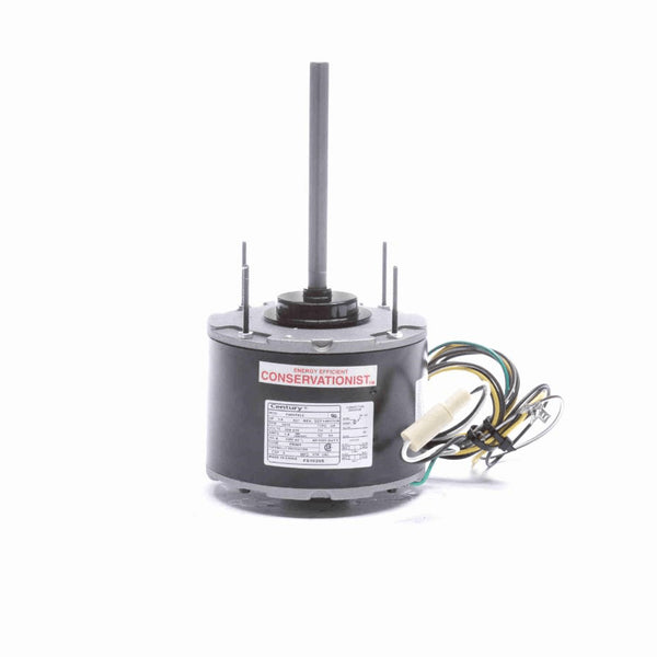 Century Condenser Fan Motor, 1/4 HP, 1 Ph, 60 Hz, 208-230 V, 1075 RPM, 1 Speed, 48 Frame, SEMI ENCLOSED - FS1026S