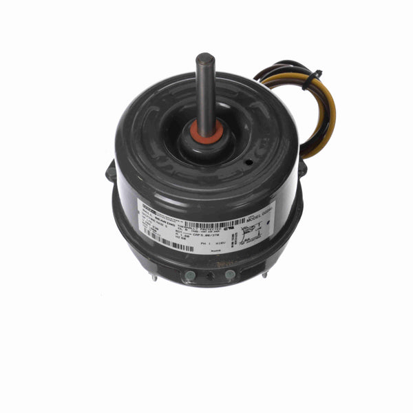 Genteq Condenser Fan Motor, 1/6 HP, 1 Ph, 60 Hz, 200-230 V, 1100 RPM, 1 Speed, 42 Frame, TEAO - G2247