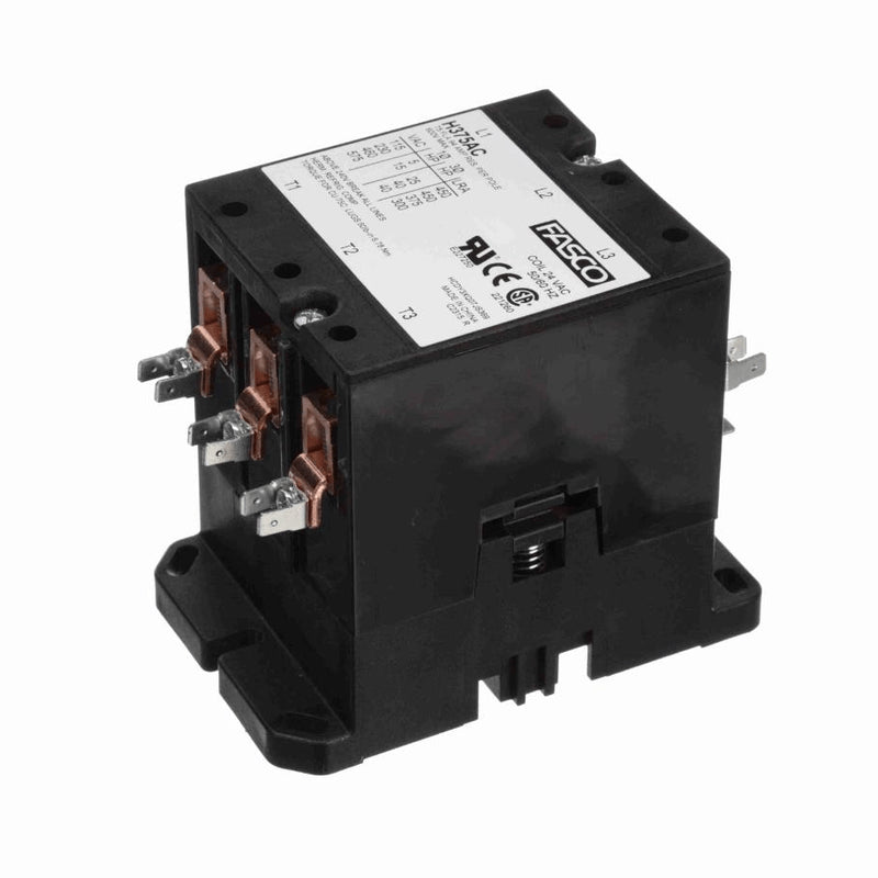 Fasco Contactor 3 Pole, 75 Amps, 24 Volts - H375AC