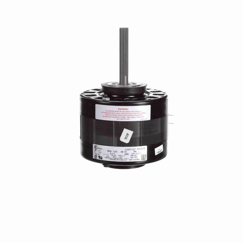 Century OEM Replacement Motor, 1/7 HP, 1 Ph, 60 Hz, 115 V, 1050 RPM, 1 Speed, 42 Frame, OPEN - OML6418