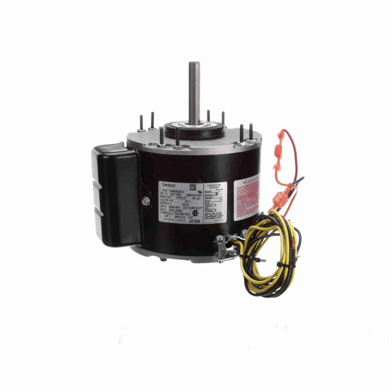 Century Unit Heater Motor, 1/3 HP, 1 Ph, 60 Hz, 115 V, 1075 RPM, 1 Speed, 48 Frame, ENCLOSED - UH1036