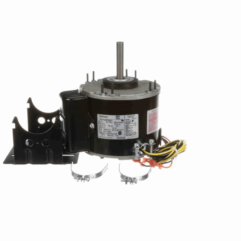 Century Unit Heater Motor, 1/6 HP, 1 Ph, 60 Hz, 115 V, 1075 RPM, 1 Speed, 48 Frame, ENCLOSED - US1016